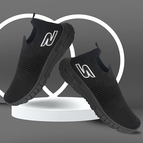 Image of Gourwani's WalkLine Pull-on Sneakers for Men| Casual Shoe for Mens, Soft Cushion Insole