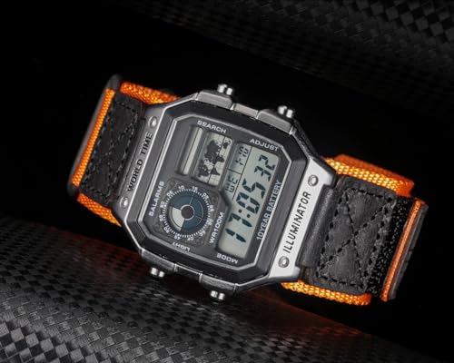 Image of 18mm Watch Band Strap for Casio AE-1000W AE-1200 AE-1300 AEQ-110W AQ-S800W MRW-200H MRW-S300 SGW-300H SGW-400H W-216H W-218H W-735H, Rugged Nylon Sports Strap