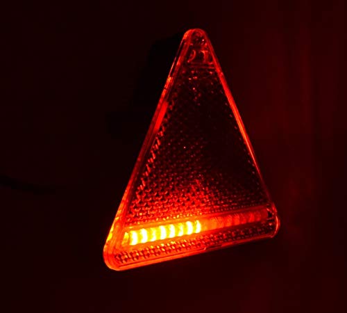 2x riflettore triangolare retro posteriore luci