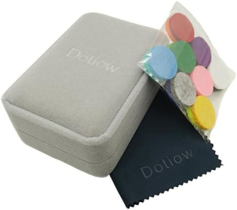 Aromatherapy Essential Oil Diffuser Locket Nnecklace Set 316L Stainless Steel Pendant Locket Set w/ 16 Colors Refill Pads (Cute Cat + Sun Flower)