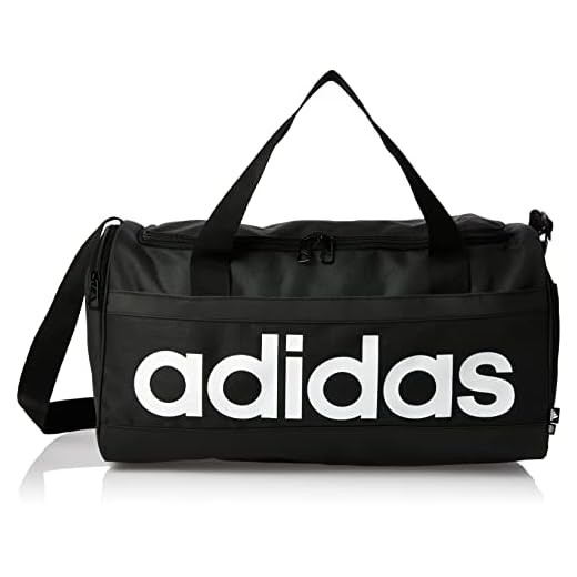 adidas Linear Duffel S Gym Bag, Unisex-Adult, Black/White, NS
