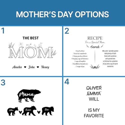 Tabla de cortar personalizada para mamá y abuela, regalo especial para el Día de la Madre, Navidad, tablas grabadas, regalos para mamá y nana, para cumpleaños, cocina miniatura 2