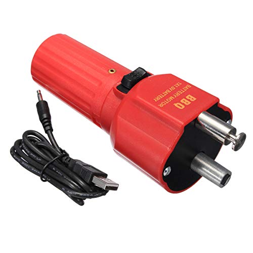 PKA 5V Oven Small Barbecue Motor BBQ Grill Red Bracket Rotator Rotisserie 135 * 70MM