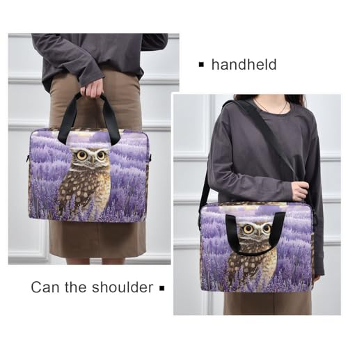 Maletín para portátil ALZA Owl Lavanda 13-15.6 pulg miniatura 2