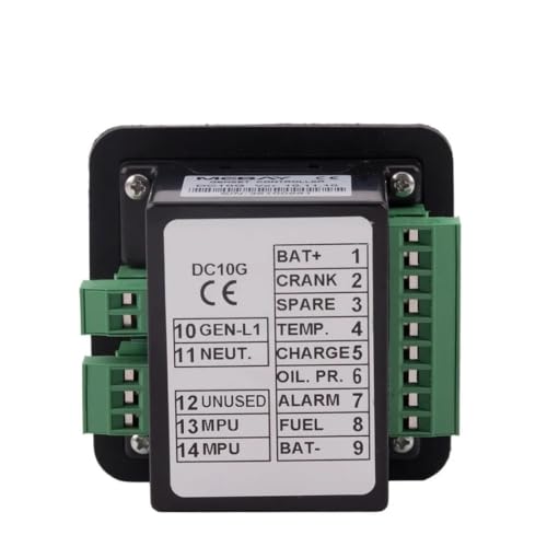 Arranque manual y parada para generadores con el panel de control del motor multifunción DC10G 3