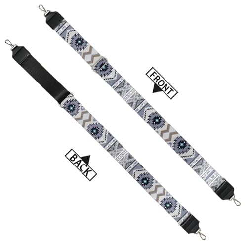 Image of Coldinair Tribal Aztec Purse Straps Replacement Wide Crossbody Bag Straps,Geometric Antique Wide Shoulder Strap Adjustable Guitar Strap for Purse