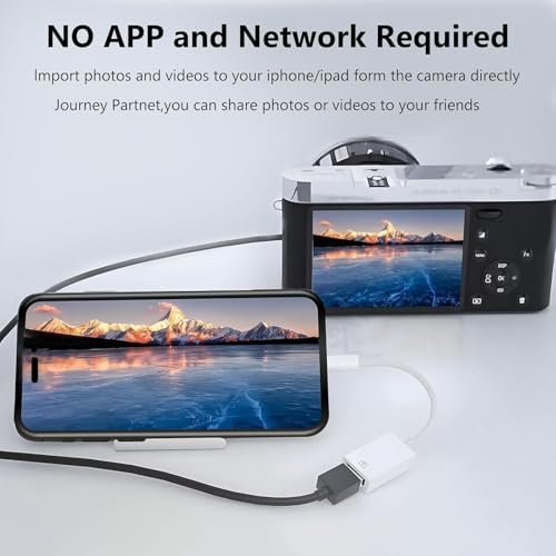 Image of Mudo Apple-USB-C to Camera Adapter Compatible with iPhone 15 Pro Max /iPhone 16 Pro Max /USB OTG Cable Converter Support Camera, Card Reader, USB Flash Drive, MIDI Keyboard (White)