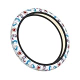 ドラえもん 車用 ハンドルカバー おしゃれ 滑り止め 汚れ防止 手触りよし アクセサリー 内装品 高級 軽自動車 軽 普通車 ステアリングカバー 滑り防止 オールシーズン対応