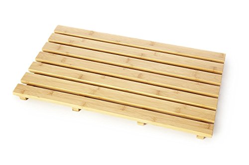 Carabottino rettangolare da doccia in legno di