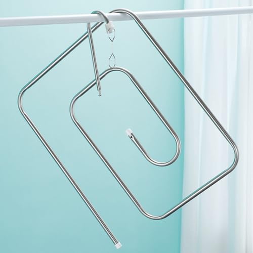 Perchero espiral para secar mantas y sábanas dentro del dormitorio 5
