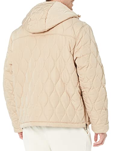 Image of Amazon Essentials Mens Anorak Hooded Quarter-Zip Puffer Coat