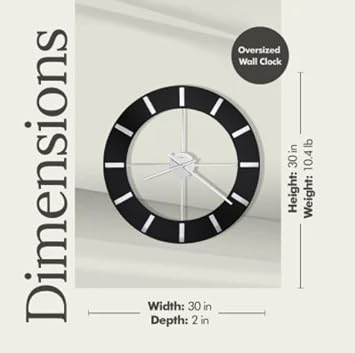 Howard Miller Onyx Wall Clock