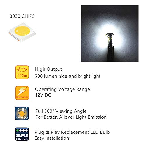 Bombillas LED T10 194 para tablero, pack de 6 miniatura 7