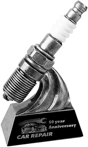 HINOVO 6" Spark Plug Car Show Award for Car Show Car Cruise Free Engraving L