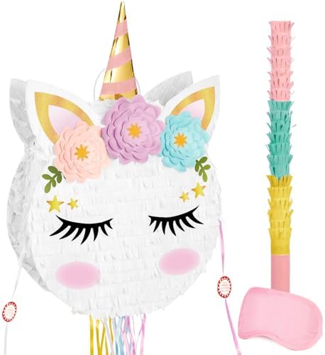 Foldable Unicorn Piñata - Unicorn Birthday Party Supplies Extenda...