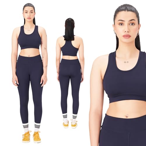 2 piece workout sets for women - High Waisted Leggings & Sports Bra Womens 2 piece workout set for Yoga, Gym