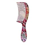Wet Brush Hair Comb Detangler Wide Tooth Comb for All Hair Types (Pink Slate) (0620WMAGICP)
