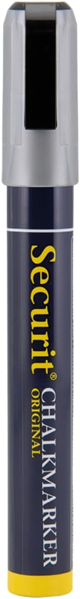 Securit Liquid Chalk Marker with Chisel Tip Line Width 2 x 6mm...