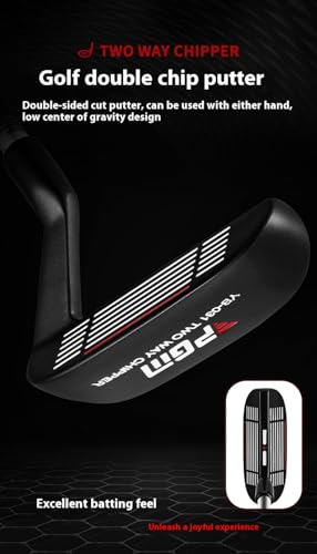 Ambidestro Golf Chipper Club per gli uomini Donne, ferro da gioco corto ad alto perdono con albero in acciaio inossidabile e impugnatura in gomma anti-vibrazione, facile uso Aiuto di allenamento per i