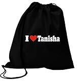 Idakoos I love Tanisha Small Heart Sport Bag 18' x 13'