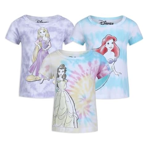 Disney Princess Girls T-Shirt 3 Pack Cover
