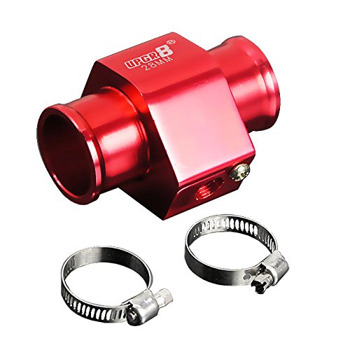 Upgr8 Aluminum Water Temperature Sensor Adapter (28MM, Red