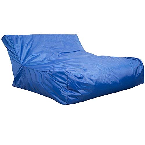 Bean Bag Cover, Large Size Waterproof Swimming Pool Floating Bean Bag Cover Relaxing Reading Chair Sofa Bed Outdoor Indoor(Bean Not Included) (Blue)