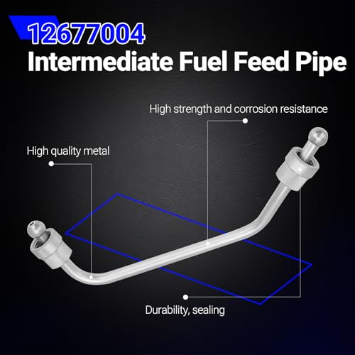 12618337 Intermediate Fuel Feed Pipe - High Pressure Fuel Line (Pump To Rail) for 2014-2021 Chevy Silverado 1500 Suburban Tahoe Express Camaro/GMC Sierra Yukon Savana by X4XZ - Image 6