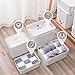 Gaoaodeyu 4 pack large plastic White storage bins Baskets, Toy Box Chest with Lids and Handle，Organizer Containers for Baby，Kids,snacks,Nursery，Shelves，Playroom, Bedroom，Office,Closet，home