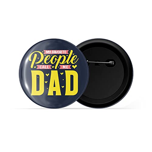 Image of dhcrafts Pin Badge Multicolor Family Glossy Finish Design Pack of 1 (58mm)