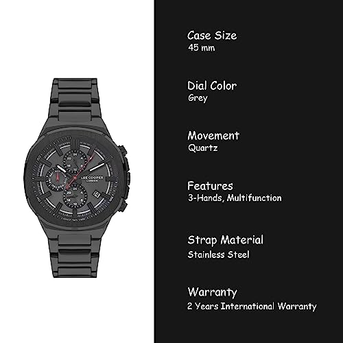 Image of Lee Cooper Analog Grey Dial Men's Watch-LC07431.660