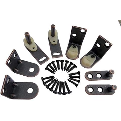 Cafe Door Hinges by Cafe Doors Emporium, Double-Acting Premium Cafe Door Gravity-Pivot Hinge, Heavy Duty Hardware Set for Saloon Swinging Doors (Oil Rubbed Bronze) Cover