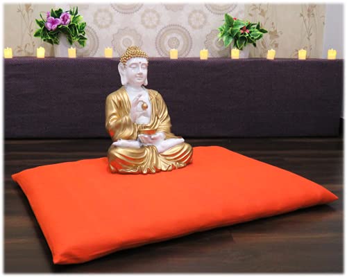 Image of Meditation | Yoga | Cushion | (Zabuton Mat) | Filled with Buckwheat Hulls |