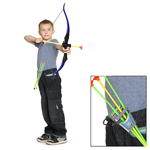 Dazzling Toys Bow and Arrow Set Toy Archery Play Set for Kids of All Ages with Quiver Bows and Arrows Pretend Play Camping Indoor Outdoor Activities Holiday Dress Up Accessories - Thumbnail 2