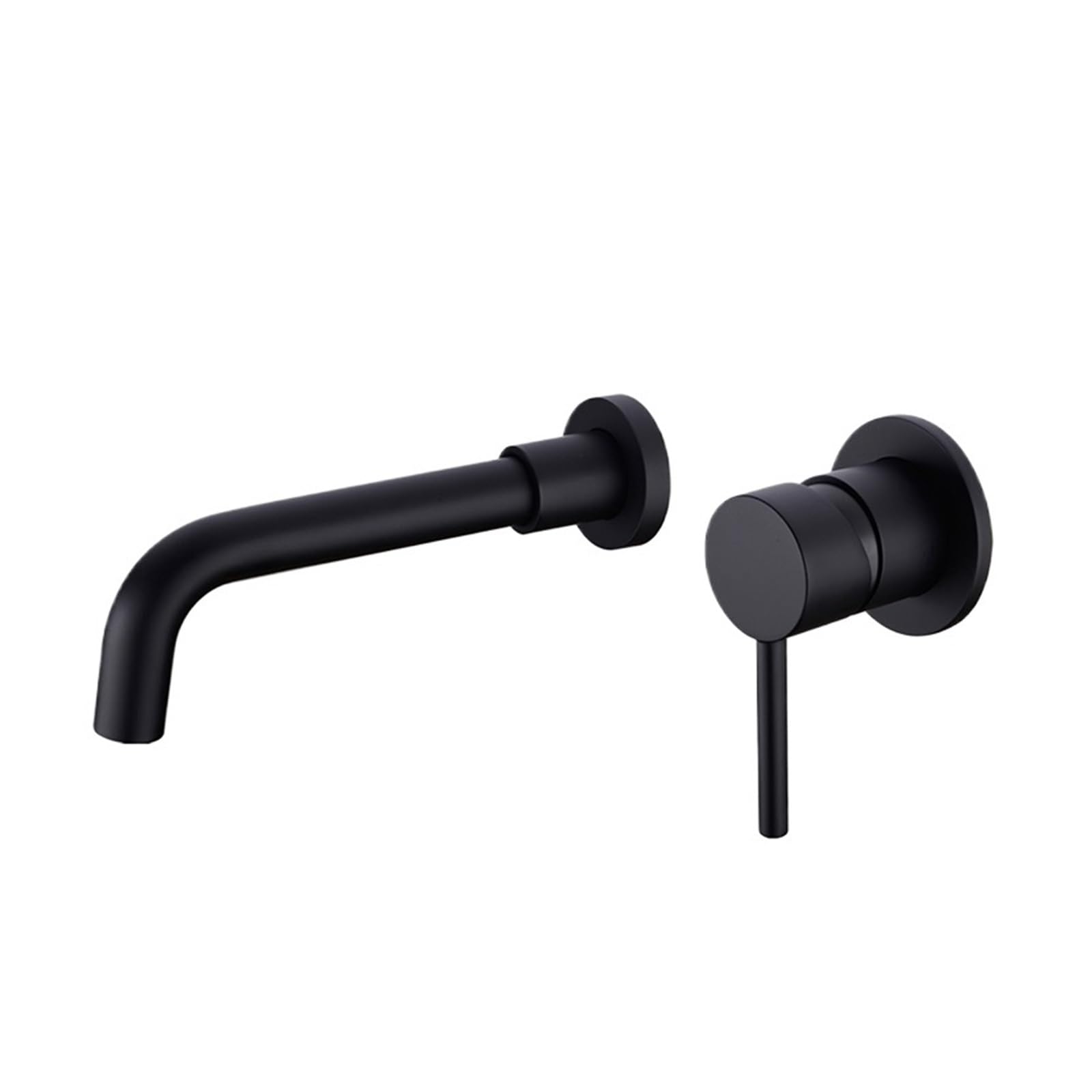 Mitigeur de lavabo mural noir 210mm pour une salle de bain moderne