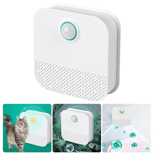 Désodoriseur rechargeable chat contre les odeurs tenaces de litière avec capteur - 3