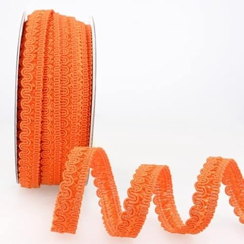 UNGROL Orange Rayon Braid Trim per Metre Cover