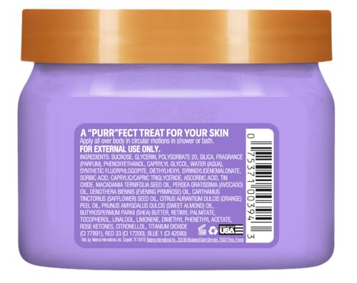 Image of Tree Hut Meyow Shea Sugar Scrub, Exfoliating, Hydrating & Moisturizing Body Scrub with Shea Butter & Nourishing Essential Oils, Smooth & Soften Skin, Limited Edition Scent, 18 oz