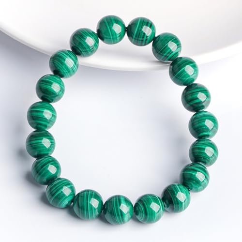 Bracelet en malachite authentique cadeau idéal en perles de pierres 9mm mixte