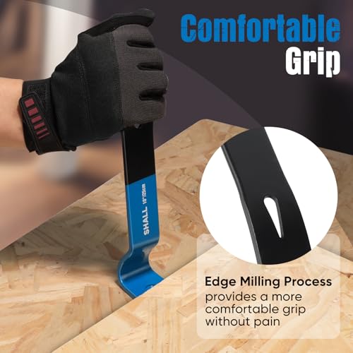 SHALL 4-Piece Flat Pry Bar Set -15" 10" 7.5" 5.5"- Heavy Duty & Mini Nail Puller Crowbar, Utility Claw Bar, Wonder Bar, High-Carbon Steel Flat Bar Tool for Home Remolding & Woodworking 6 SHALL 4-Piece Flat Pry Bar Set -15" 10" 7.5" 5.5"- Heavy Duty & Mini Nail Puller Crowbar, Utility Claw Bar, Wonder Bar, High-Carbon Steel Flat Bar Tool for Home Remolding & Woodworking - Image 6