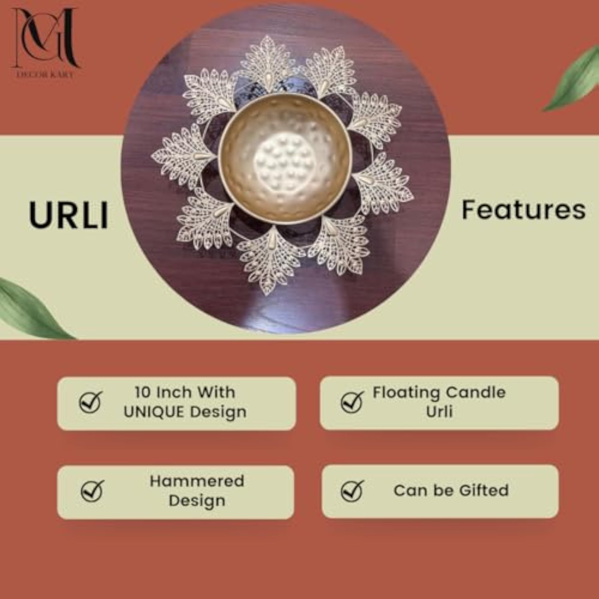 Round Shape Decorative Urli Bowl for Home