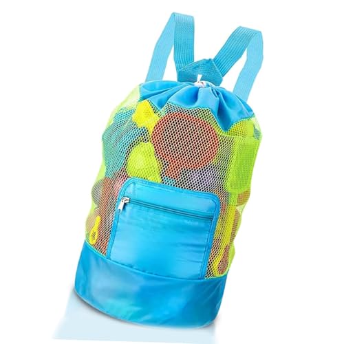 Kimhome - Bolsa Para Juguetes De Playa, 1 Unidad Bolsa De Malla Plegable Grande Para Guardar Juguetes De Playa, Con Diseño Para Drenar La Arena Y El Agua