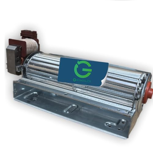 G GRIMALDI Motore Ventilatore Tangenziale Ventola per Caminetti, Stufe, Forni e Termoconvettori, 22W Lunghezza 180mm, Motore SINISTRO ANTIORARIO | Made in Italy | Silenzioso ed Efficiente