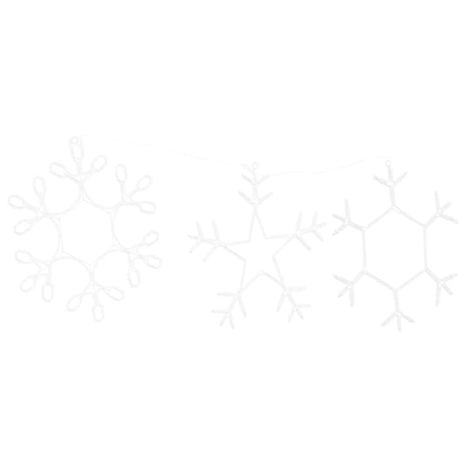Gecheer Stella di Natale con Luci LED, Decorazione Illuminata per Casa 45x38 cm PVC, Stella Natalizia per Interni ed Esterni, Atmosfera Accogliente
