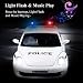 YIJIAOYUN Friction Powered Police Car 1:32 Vehículo de Juguete para niños con...