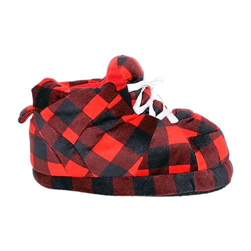 Image of Happy Feet Slippers Standard Sneaker Slippers for Men, Women, and Kids - Women Shoes, Gifts for Women, As Seen on Shark Tank - Classy Oversized House Slippers for Women with Non-Slip Rubber Soles