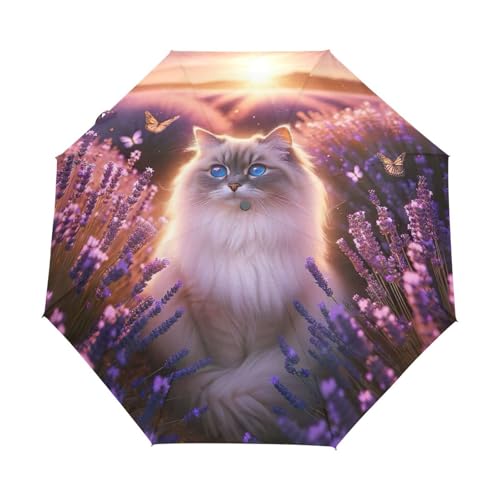 Parapluie automatique GAIREG pliable et robuste motif chat