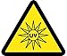 LABEL, GRAPHIC FOR UV HAZARD, 2IN DIA, PS VINYL (70 PACK)