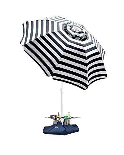 DECOHS Beach Umbrella Sand Base - 15x16 Inch Fillable Weight Bag For Outdoor Patio & Beach Umbrellas