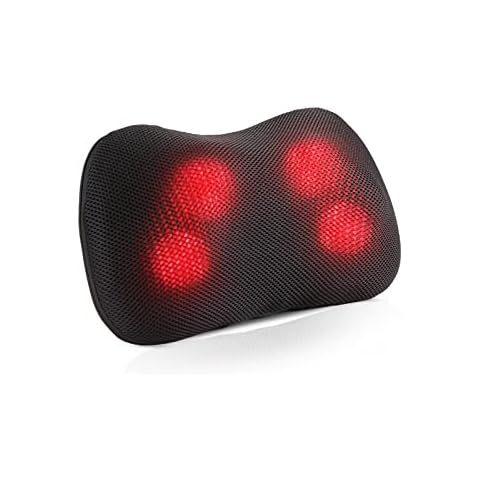 Back Massager Shiatsu Neck and Shoulder Massage Pillow with Heat 3D Kneading Deep Tissue Electric Massage Pillow for Fully Body Muscle Relief Home Office and Car Use Christmas Gifts Cover